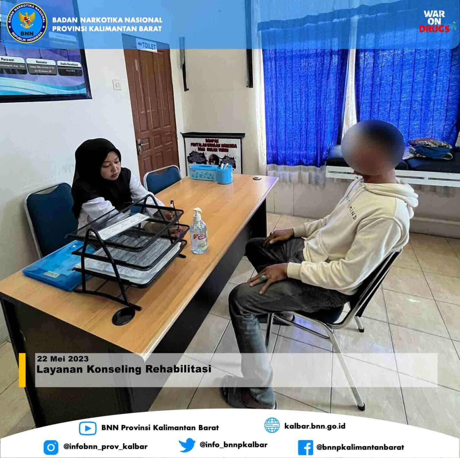 Layanan Konseling Rehabilitasi BNNP Kalbar Layanan Konseling Rehabilitasi BNNP Kalbar