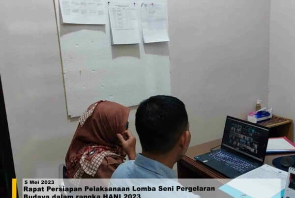 Rapat Persiapan Pelaksanaan Lomba Seni Pergelaran Budaya