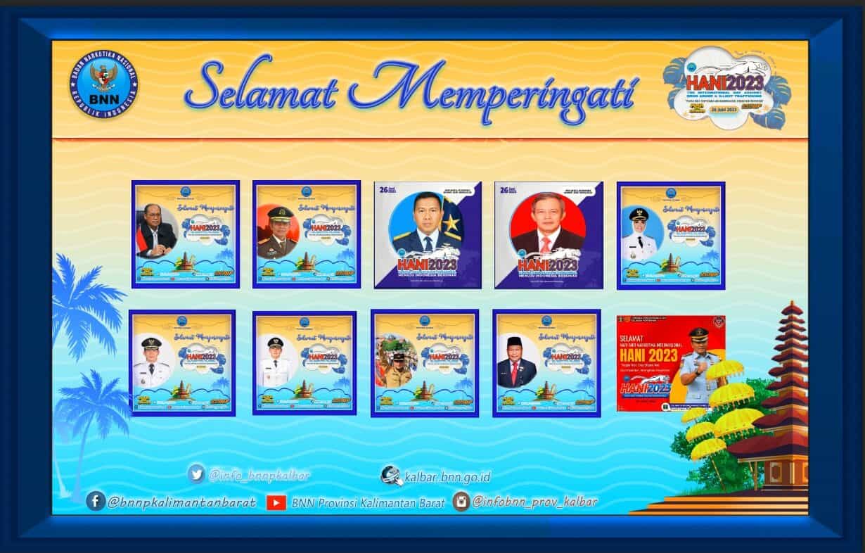 DUKUNGAN FORKOPIMDA DAN INSTANSI VERTIKAL PERINGATAN HARI ANTI NARKOTIKA INTERNASIONAL (HANI) TAHUN 2023 DUKUNGAN FORKOPIMDA DAN INSTANSI VERTIKAL PERINGATAN HARI ANTI NARKOTIKA INTERNASIONAL (HANI) TAHUN 2023