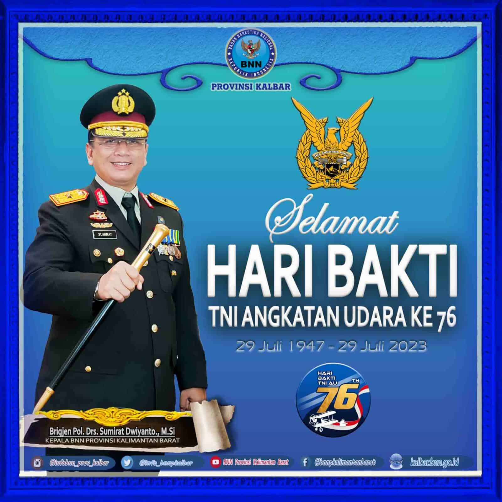Selamat Hari Bakti TNI Angkatan Udara Ke 76 Selamat Hari Bakti TNI Angkatan Udara Ke 76