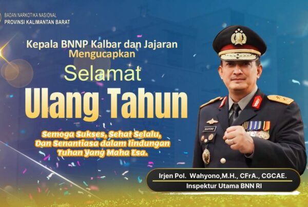 Selamat Ulang Tahun Irjen Pol. Drs. Wahyono, S.H., CFrA., CGCAE. Inspektur Utama BNN RI